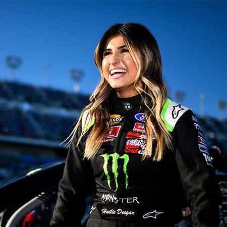Hailie Deegan drives NASCAR and uses Joovv light therapy